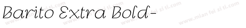 Barito Extra Bold字体转换